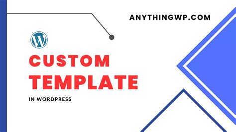 Customize Template