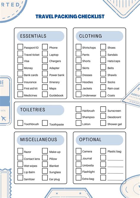 Customize Travel Template