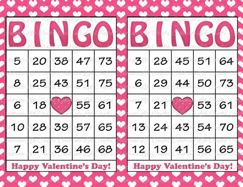 Customizing Your Valentine's Day Bingo Cards