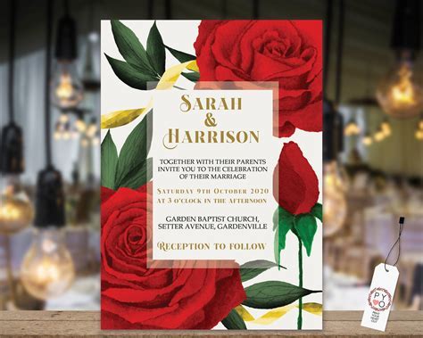 Customize Wedding Invitation Template