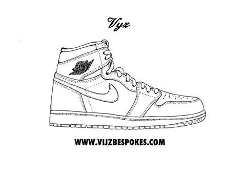 Customized Air Jordan 1 High Template 10