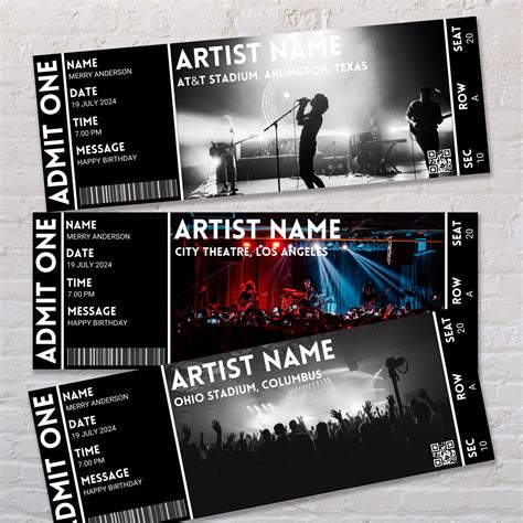 Customized Concert Ticket Frame