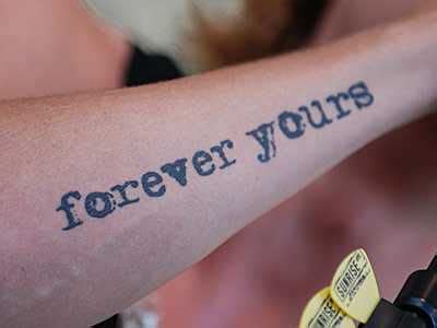 Customized forever yours tattoos