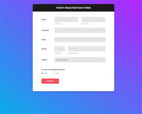 Customized Forms Template