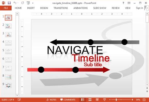 Customized timeline template