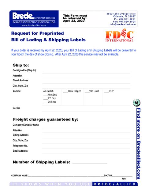 Customizing a bill of lading template for specific shipping needs