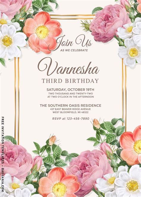 Tips for Customizing Your Flower Invitation Templates