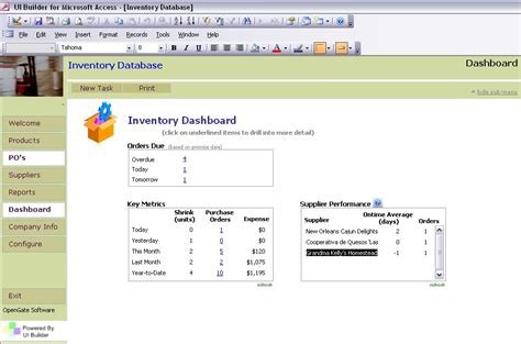 Customizing MS Access Templates