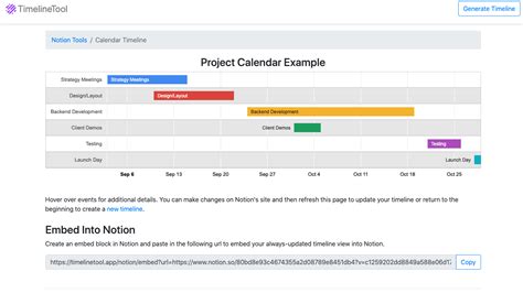 Customizing Notion Timeline Template