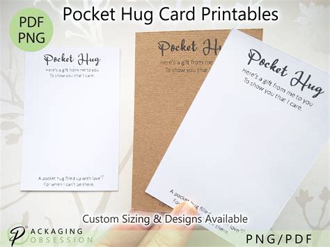 Customizing Pocket Hug Cards