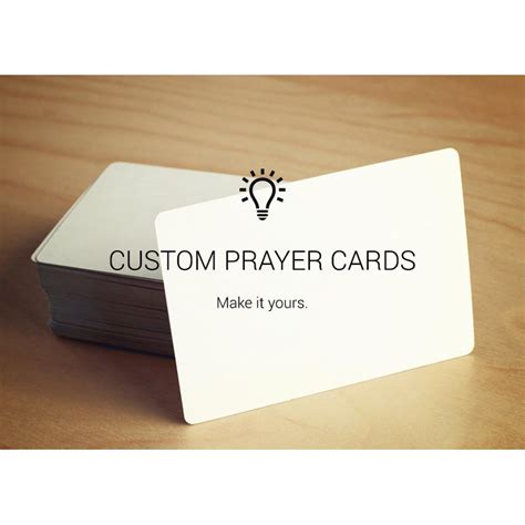 Customizing Prayer Cards