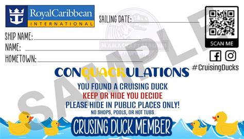 Customizing Royal Caribbean Cruising Ducks Template