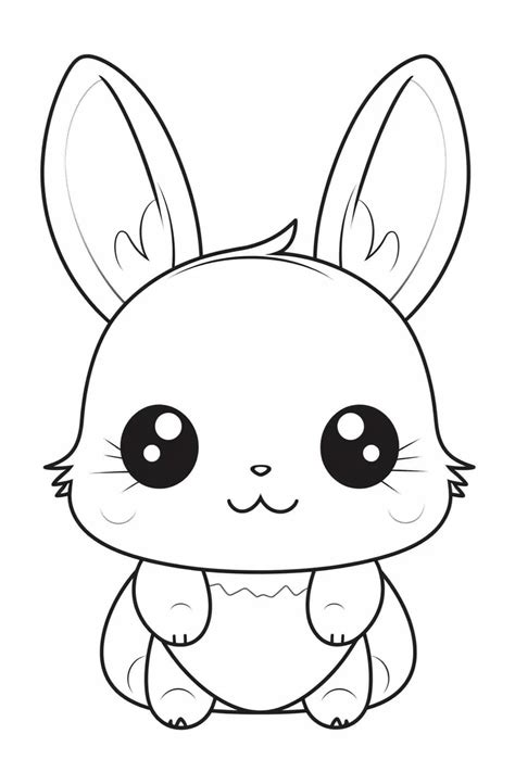 Cute Bunny Coloring Pages for Preschoolers