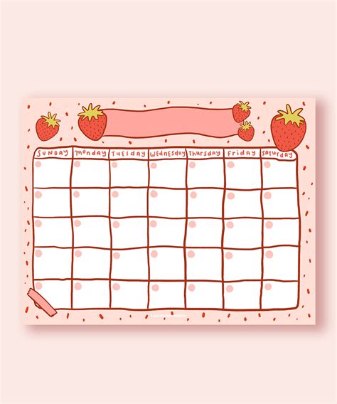 Cute calendar templates