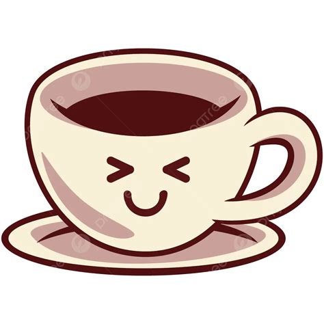 A cute coffee cup design with a smiling face