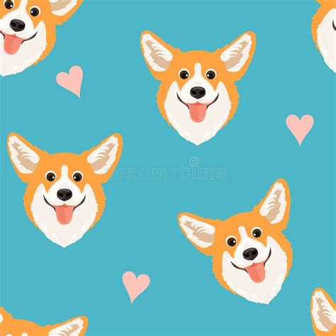 Cute Corgi Dog Ear Pattern