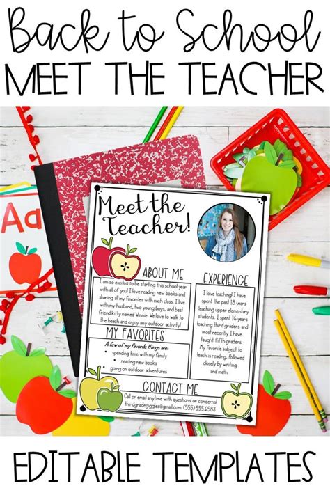 Cute Meet the Teacher Template