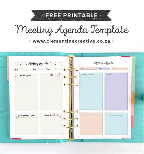 Cute Meeting Agenda Templates