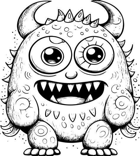 Cute Monsters Coloring Pages