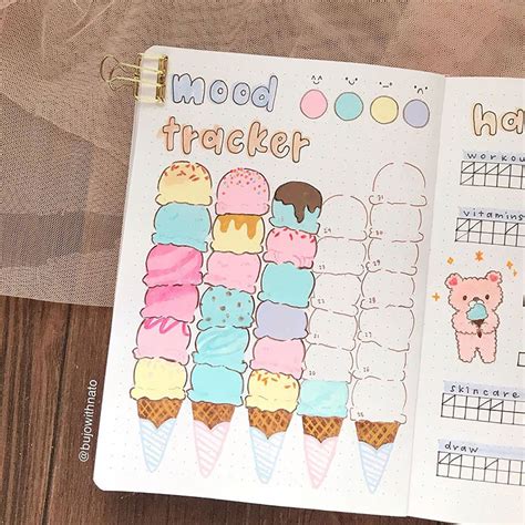 Cute mood tracker ideas