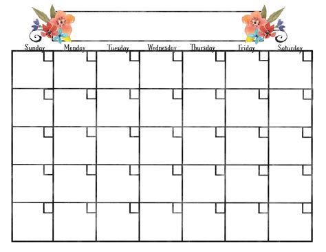 Benefits of Using Cute Printable Calendar Templates