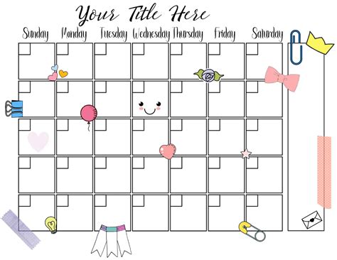 Cute Printable Calendars