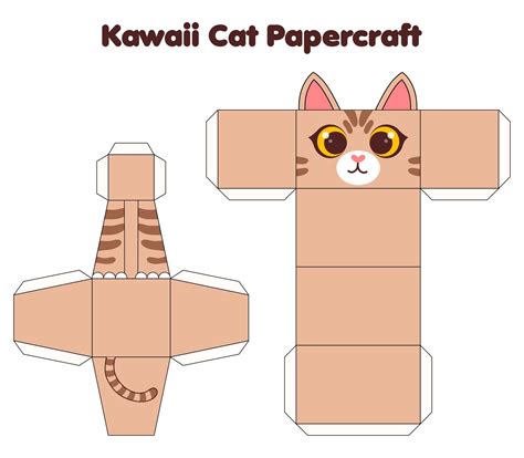 A cute cat papercraft design