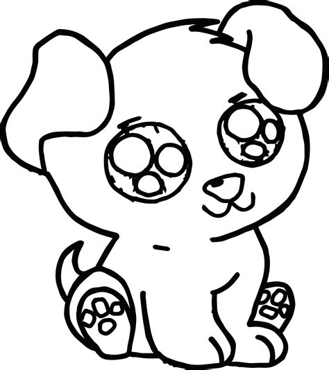 Cute Puppy Coloring Pages