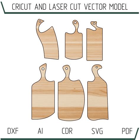 Cutting Board Handle Template Design 6