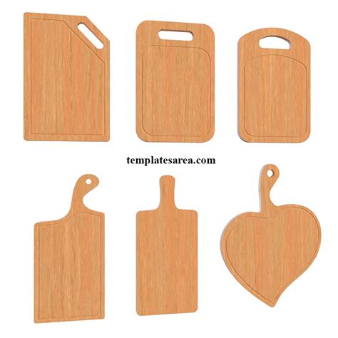 Cutting board router template materials