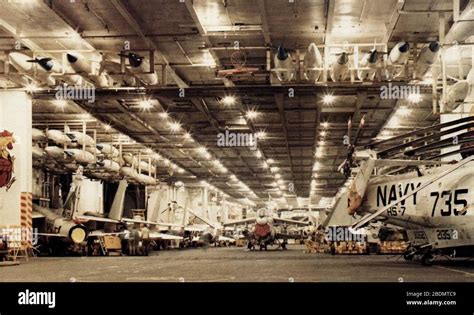 USS Saratoga (CV-60) hangar bay