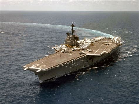 USS Saratoga (CV-60) island