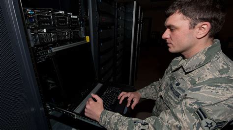 Cyber Transport Systems specialist in the Washington Air National Guard