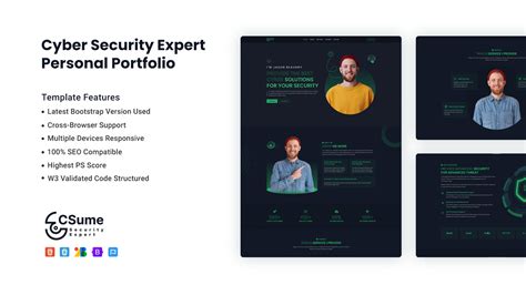 Cybersecurity Template Bootstrap