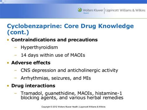 Cyclobenzaprine Contraindications