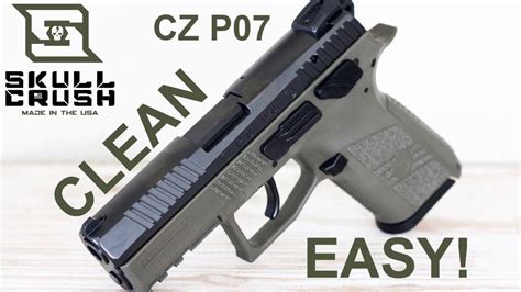 Cleaning the CZ P07 slide is a simple yet crucial step