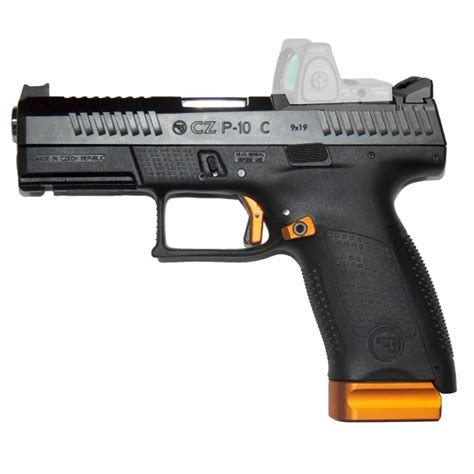 CZ P10c pistol with a laser sight