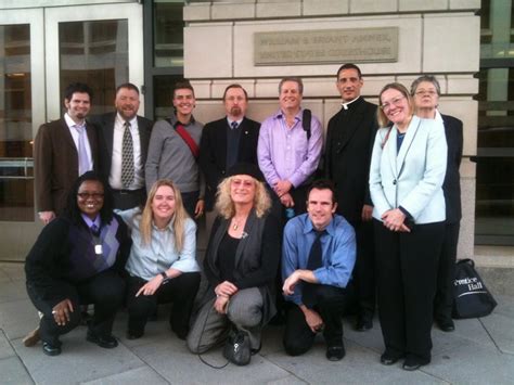 A photograph of a protest against DADT