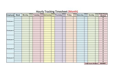 Daily Breakdown Weekly Calendar