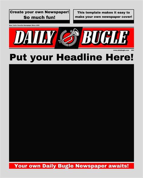 Daily Bugle Newspaper Design