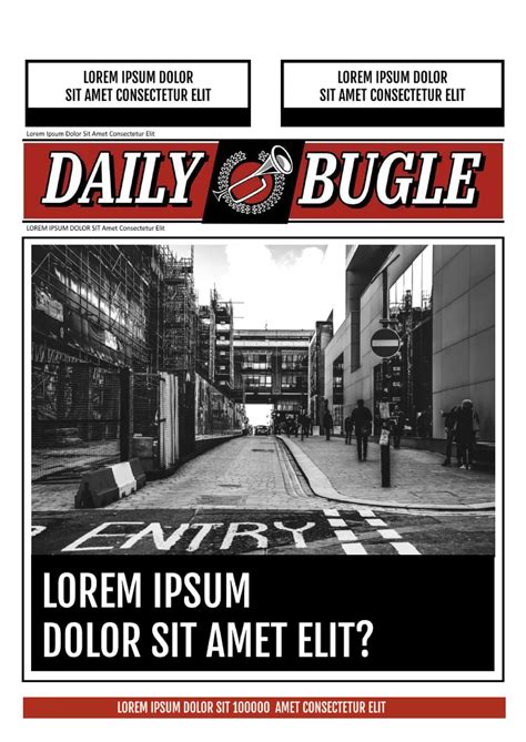 Daily Bugle Newspaper Format