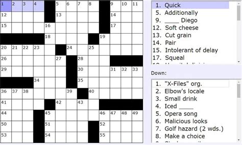 Daily Crossword Challenge