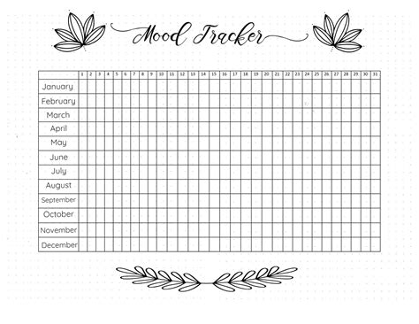 Daily Mood Tracker Printable