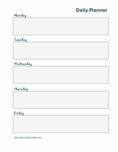 Daily Planner PDF Template