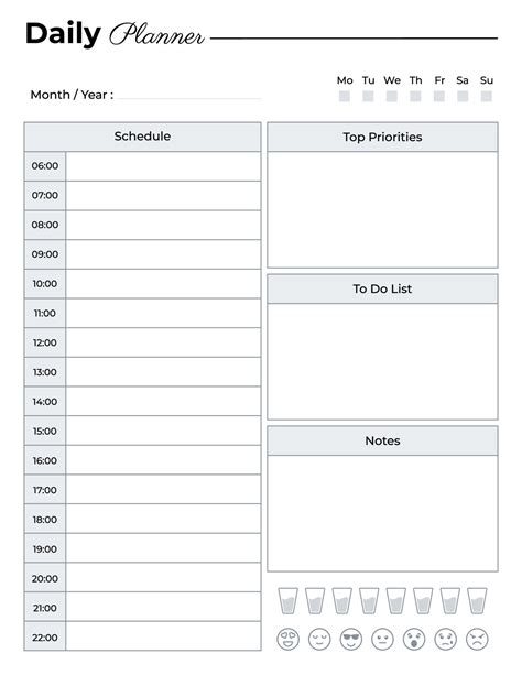 Daily Planner Template 3