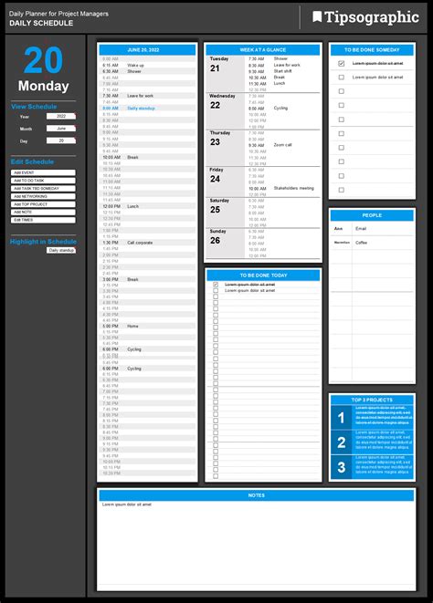 Daily Planner Template Google Sheets