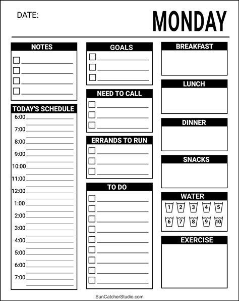 Daily Planner Template PDF 3