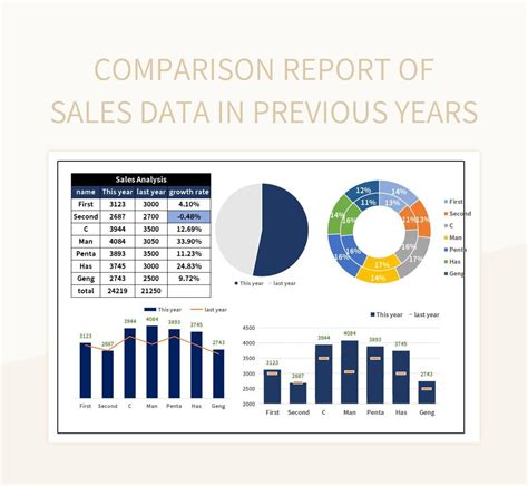 Daily Sales Report with Year-to-Date (YTD) Comparison Template