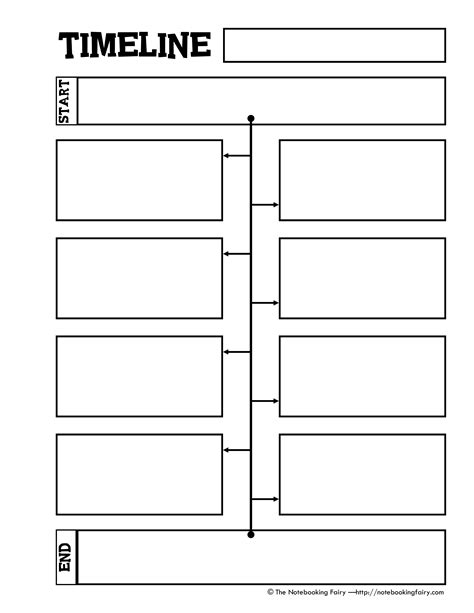 Daily timeline template printable