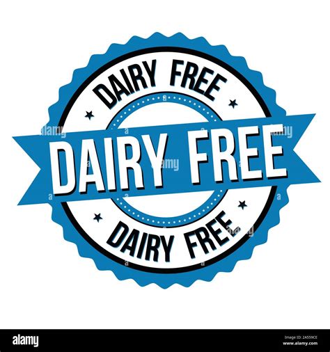 Dairy-Free Labels Template